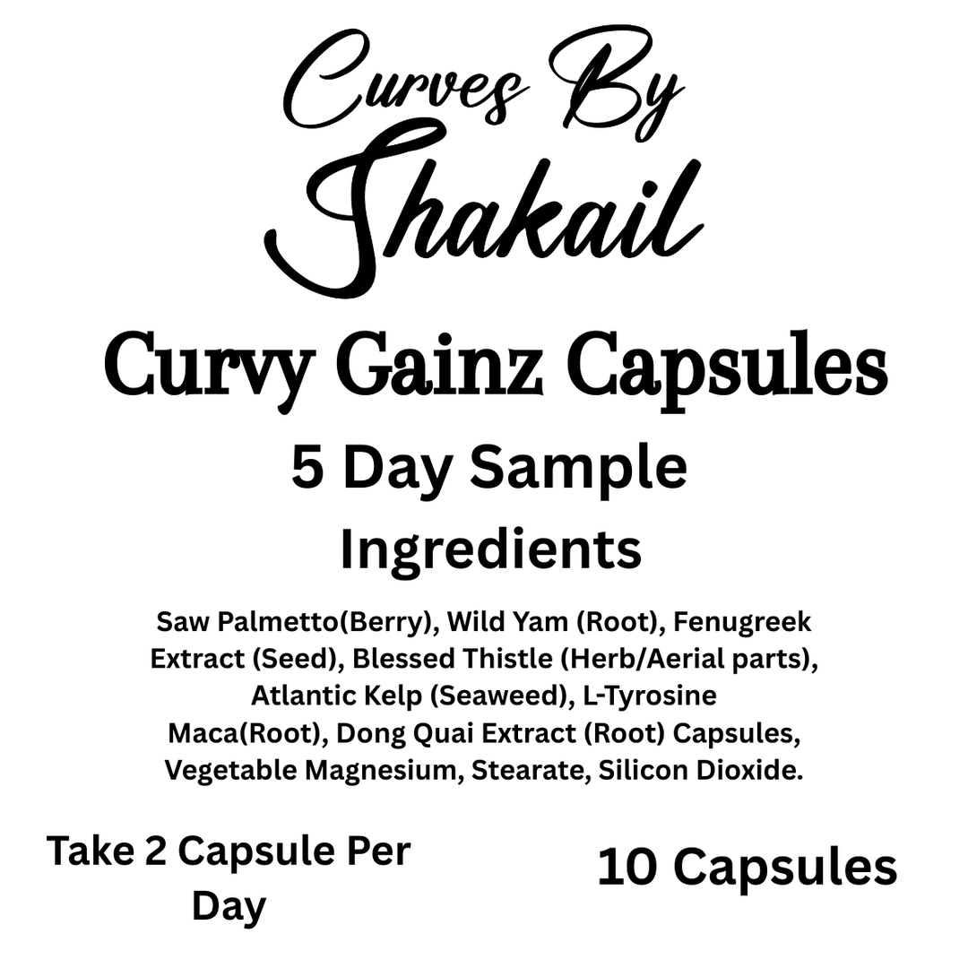 Curvy Gainz Caps  Sample – 5 Day Supply