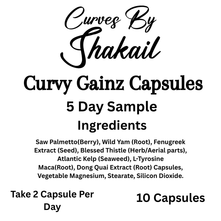 Curvy Gainz Caps  Sample – 5 Day Supply